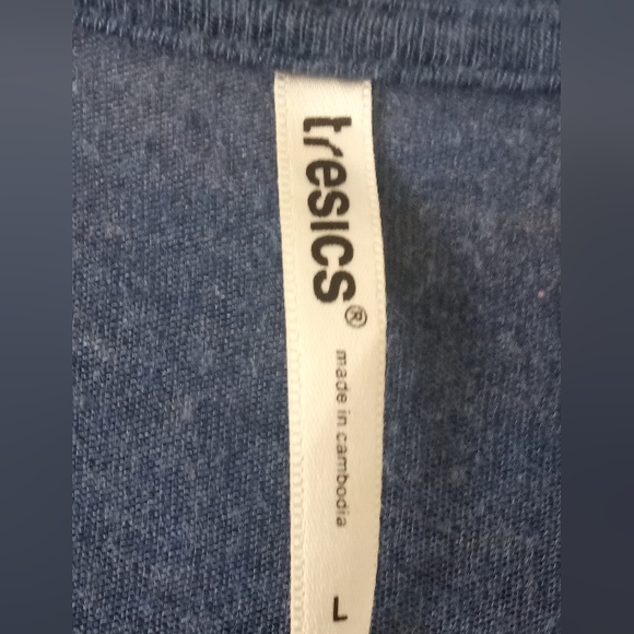 Tresics Long Slate Blue Duster/ Cover Up- Size: L - Picture 2 of 5